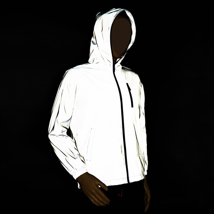 Herren Reflektierende Übergangsjacke mit praktischer Kapuze Drune