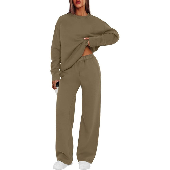 Damen nan lässiges Sweatshirt und weite Jogginghose Set Drune