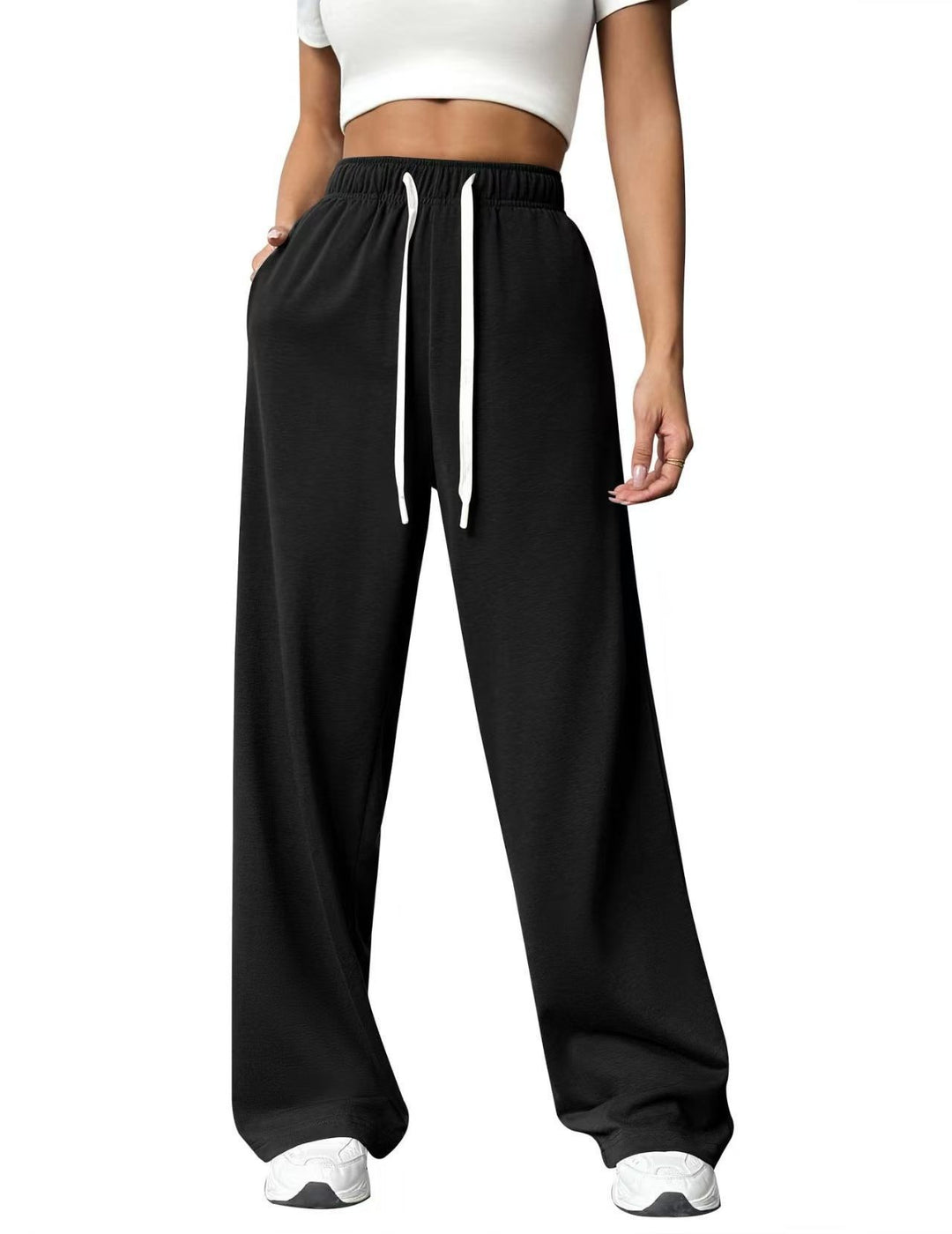 Damen nan gemütliches Lounge-Jogginganzug-Set mit Oversize-Hoodie und elastischer High-Waist Jogginghose Drune