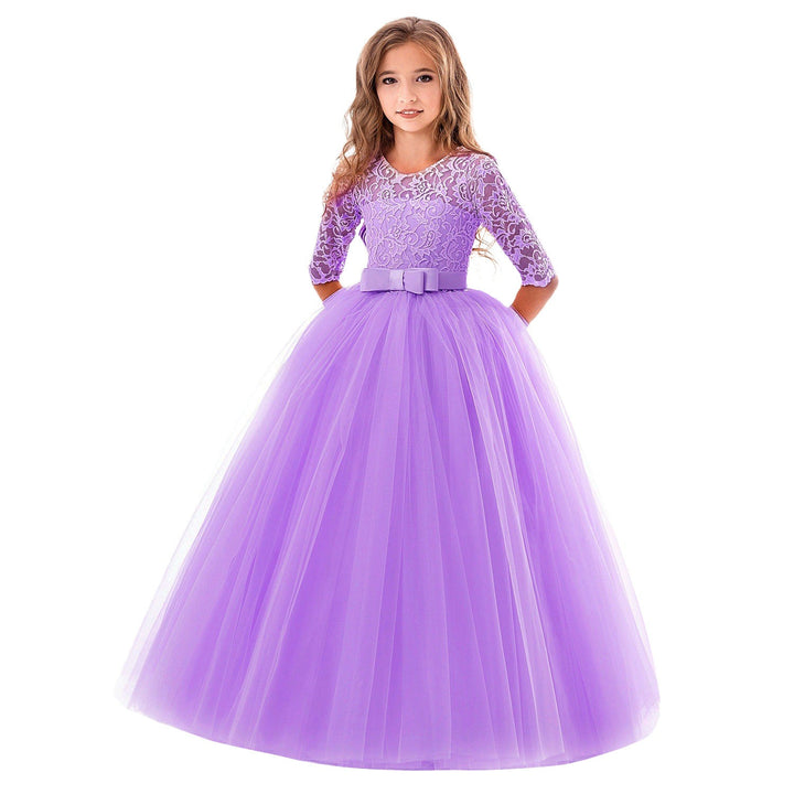 Damen Prinzessinnenkleid mit Spitzenoberteil und Tüllrock Drune