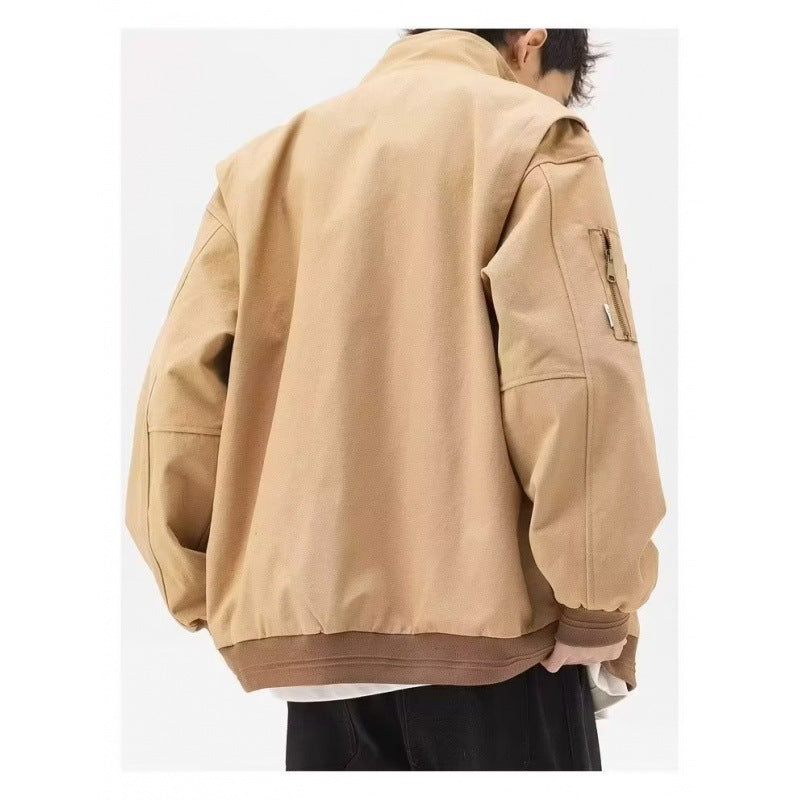 Herren robuste Arbeitsjacke mit multifunktionalen Taschen und elastischen Bündchen Drune