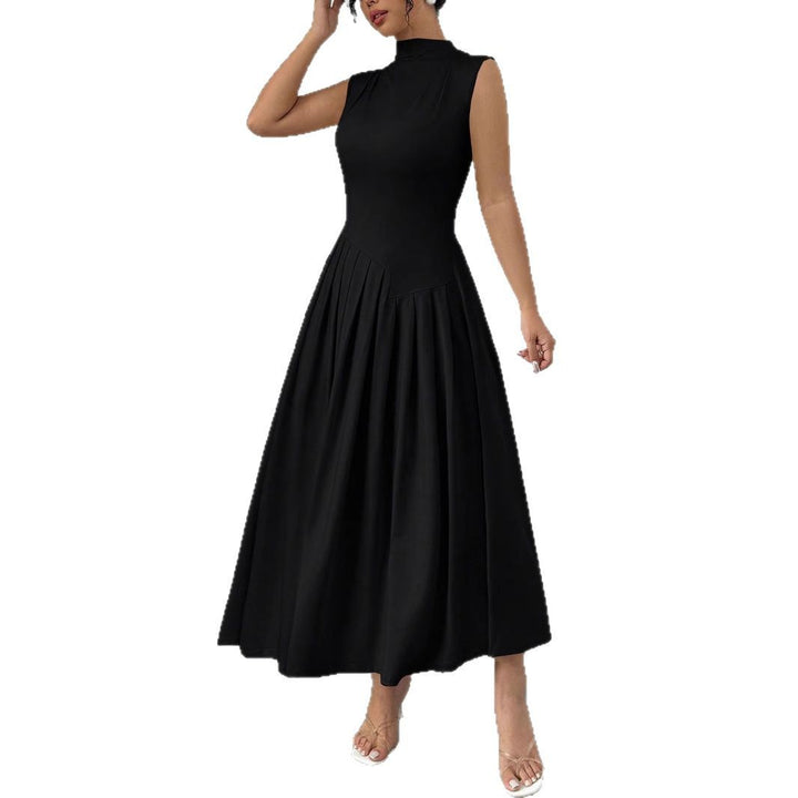Damen Elegantes Maxikleid mit Plissee-Details Drune