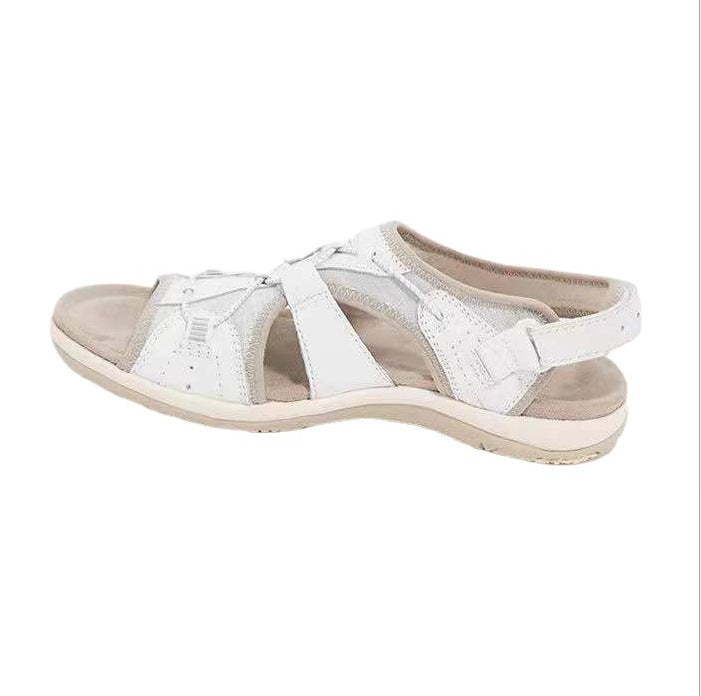 Damen  bequeme Outdoor-Sandalen mit Schnellzugsystem gepolstertem Fußbett und geschlossener Fersenpartie Drune