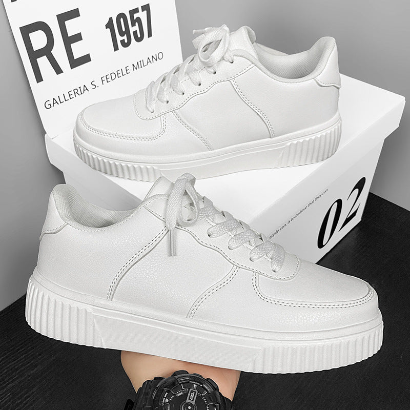 Unisex Plateau-Low-Top-Sneaker mit gepolstertem Einstieg und profiliertem Gummiaußensohle Drune