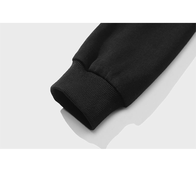 Unisex nan Boxy-Kapuzenpullover mit überlappender Kapuze, verdeckter Kängurutasche und gerippten Bündchen Drune
