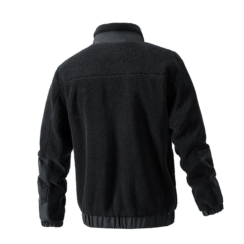 Herren Gemütliche Fleecejacke mit Stehkragen Drune