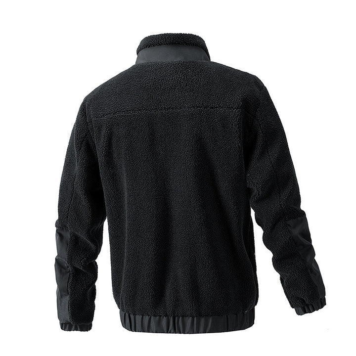 Herren Gemütliche Fleecejacke mit Stehkragen Drune