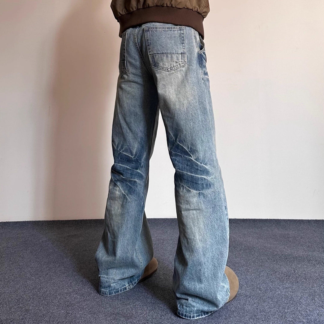 Herren Lässige Weite Jeans Drune