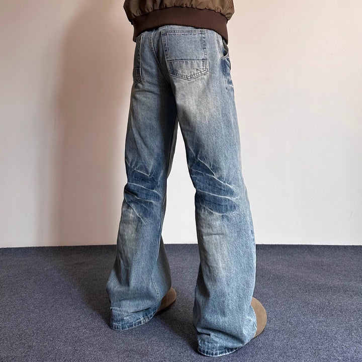 Herren Lässige Weite Jeans Drune
