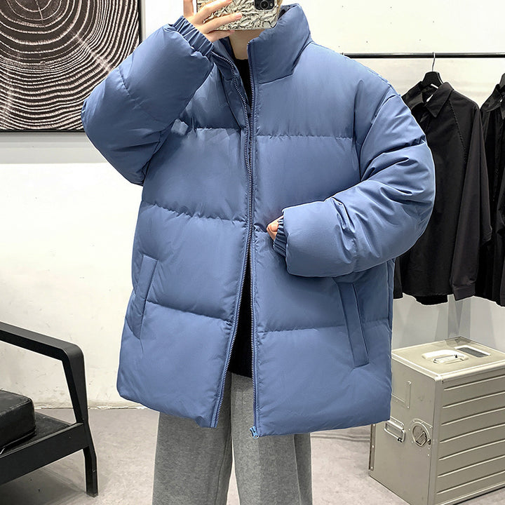 Damen Gepolsterte Oversize-Steppjacke mit hohem Stehkragen und geradem Schnitt Drune
