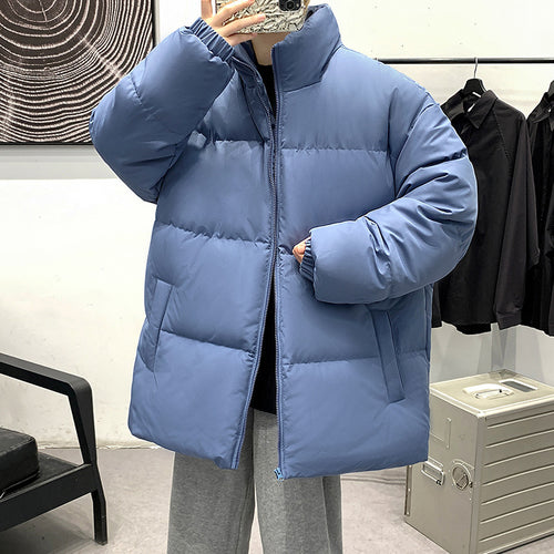 Damen Gepolsterte Oversize-Steppjacke mit hohem Stehkragen und geradem Schnitt Drune