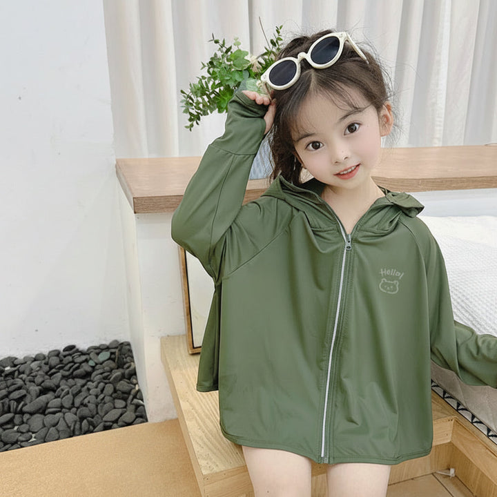 Damen leichte UV-Schutzjacke mit Reißverschluss Drune