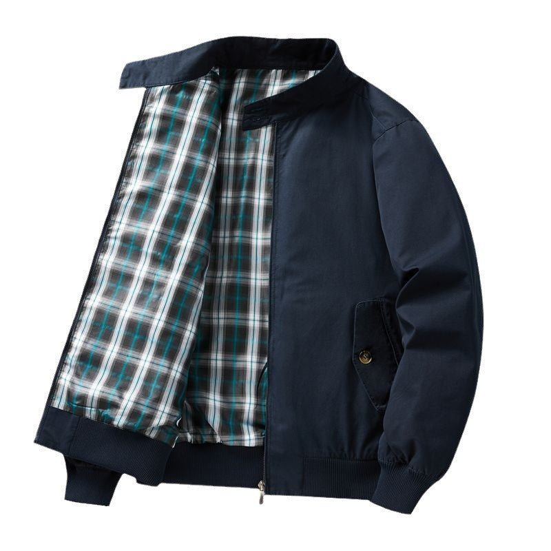 Herren Leichte Übergangsjacke mit Karo-Innenfutter Drune