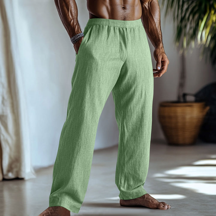 Herren Leichte Sommerhose aus atmungsaktivem Leinen Drune