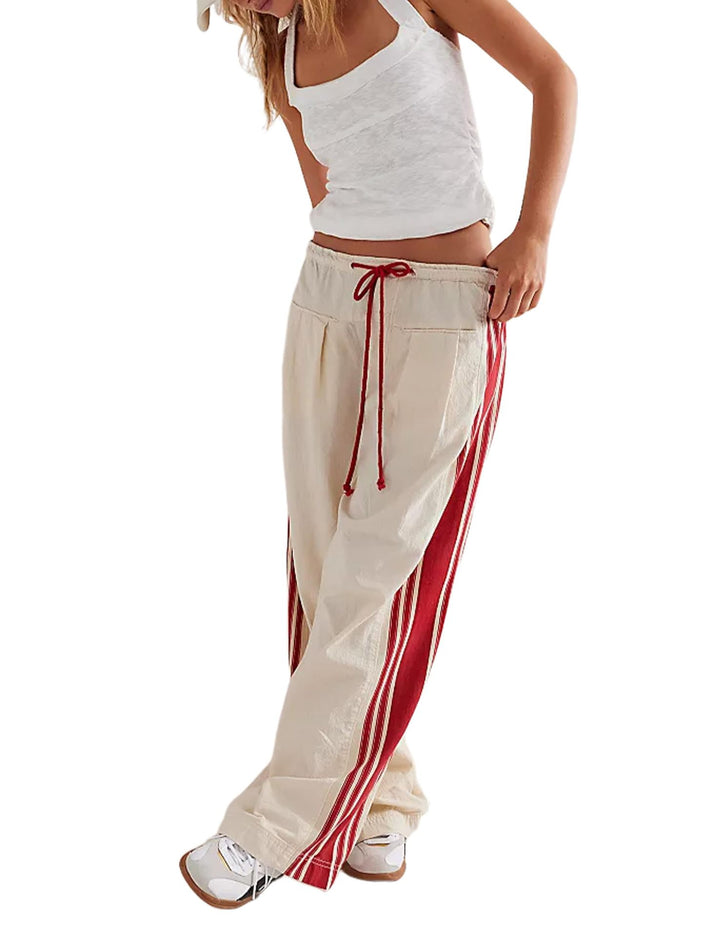 Damen Lässige Sporthose mit seitlichen Streifen Drune
