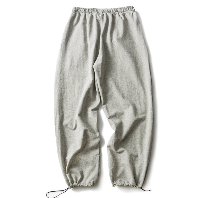Unisex Weiche Oversize Jogginghose mit elastischem Bund, Tunnelzug und verstellbarem Kordelzugsaum Drune