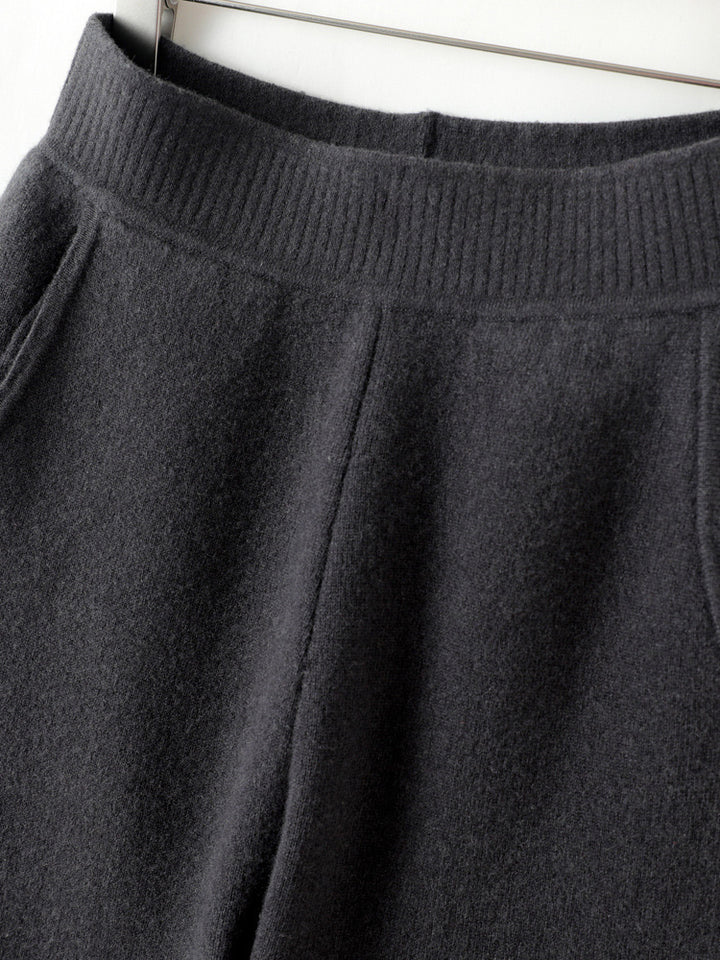 Damen Hochtaillierte Strickhose mit kaschmirähnlicher Haptik und schmal zulaufendem Bein Drune