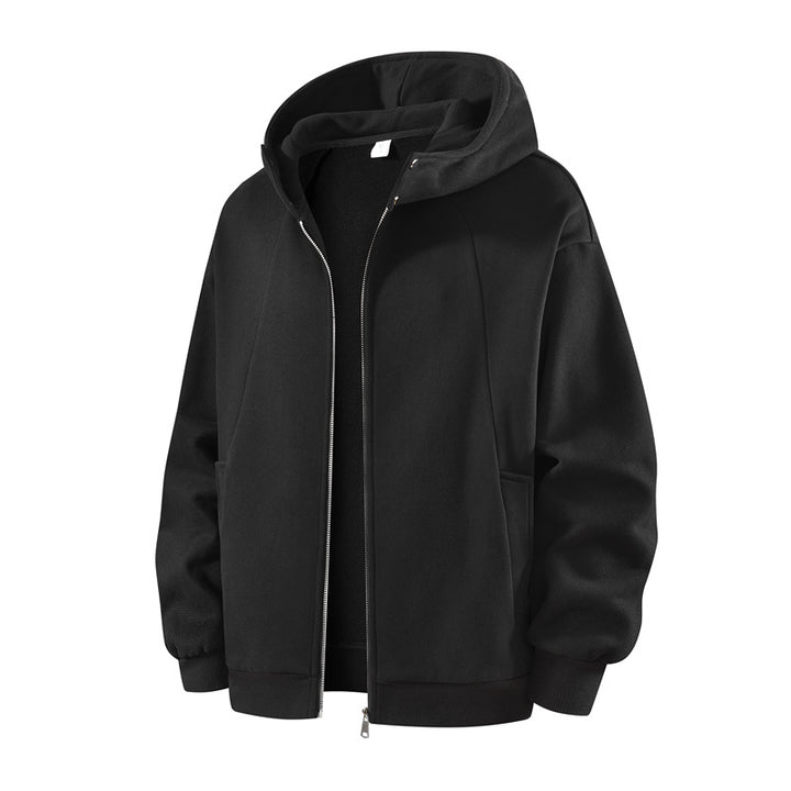 Herren Sportlicher Hoodie mit durchgehendem Reißverschluss