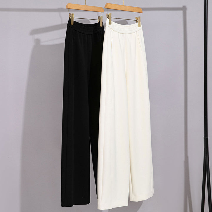 Damen Weite Jersey-Culotte mit hohem Taillenbund und versteckten Eingrifftaschen Drune