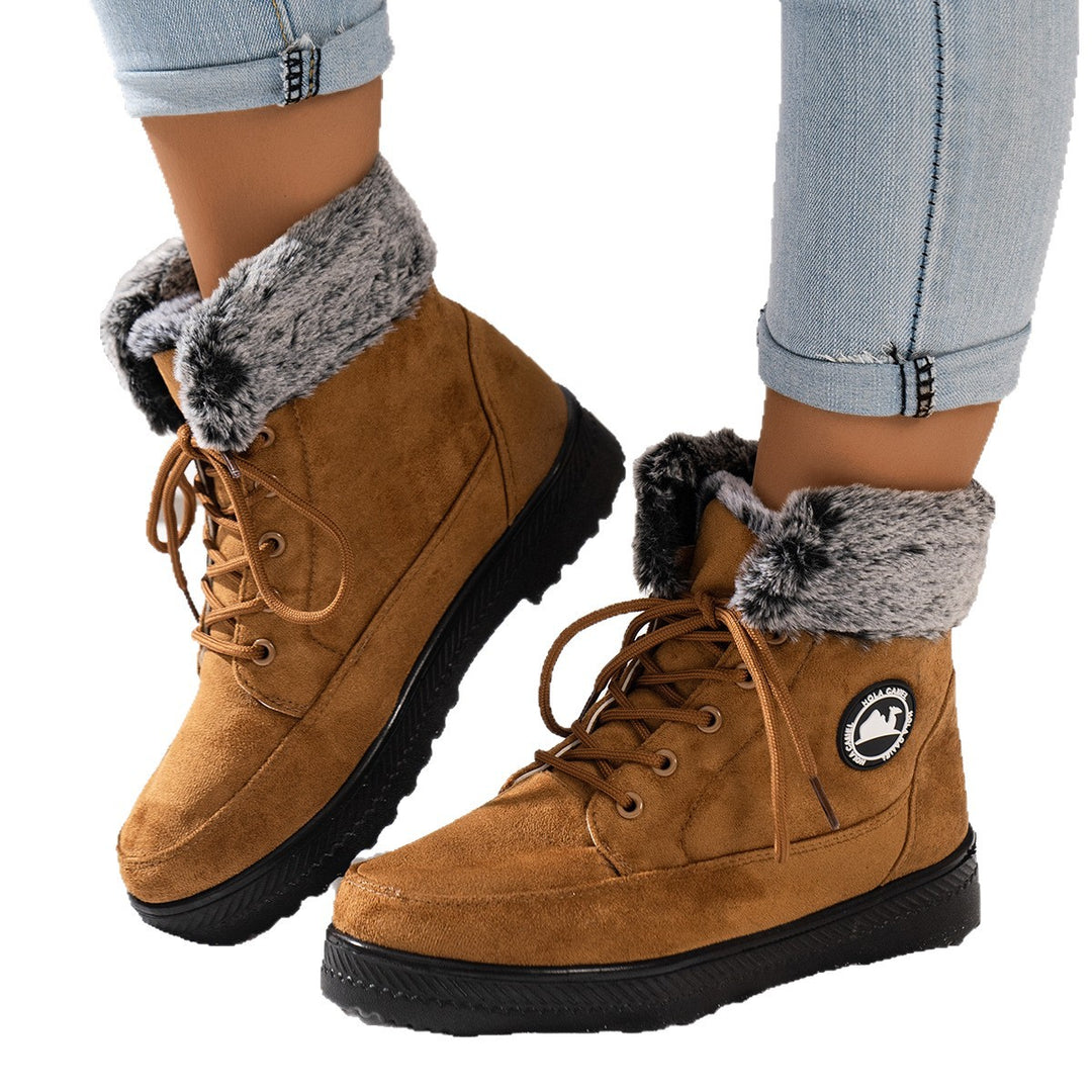 Damen gefütterte Winterstiefel Drune