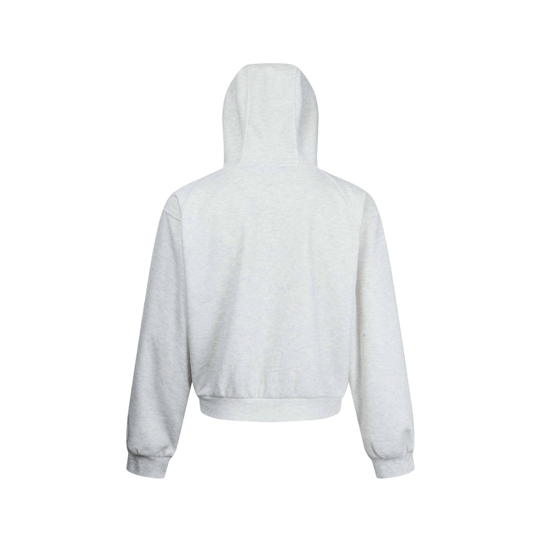 Damen Kapuzen-Sweatjacke mit Reißverschluss und Raglanärmeln Drune