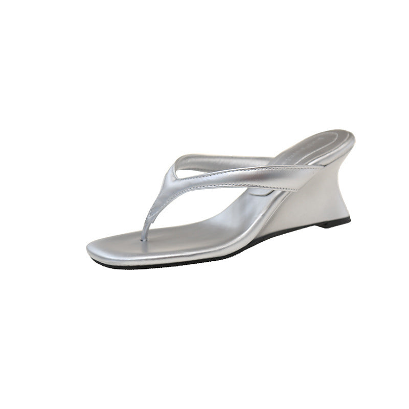 Damen Wedge Flip-Flops mit Komfort-Fit-Riemen Drune