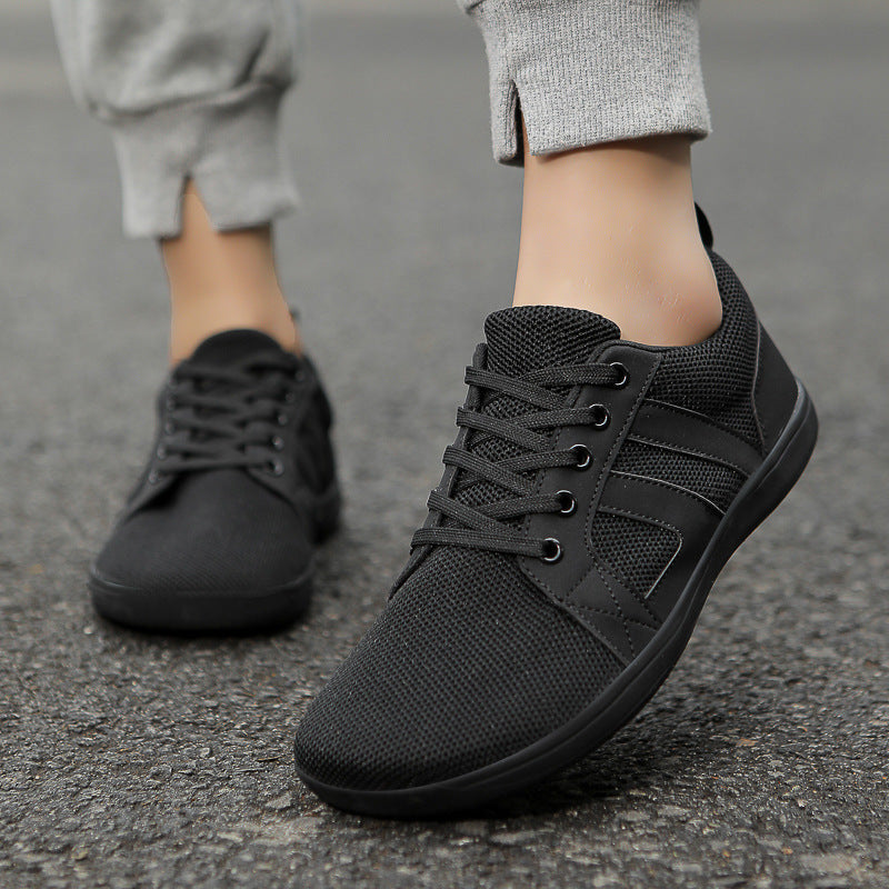 Unisex atmungsaktive Strick-Freizeit-Sneaker mit gepolstertem Fersenkragen und flexibler EVA-Laufsohle Drune