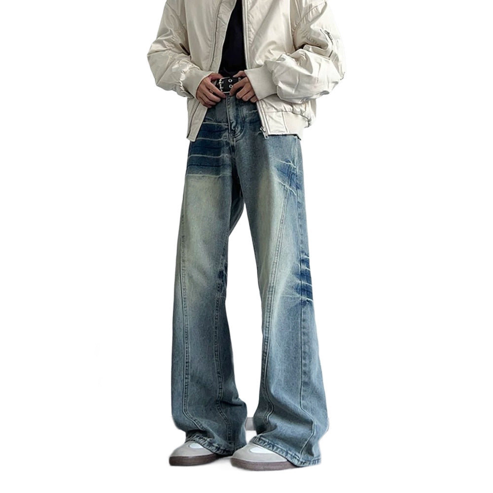 Damen weite Jeans im Vintage-Stil Drune