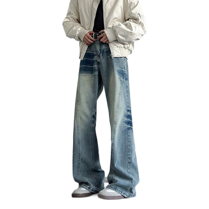 Damen weite Jeans im Vintage-Stil Drune