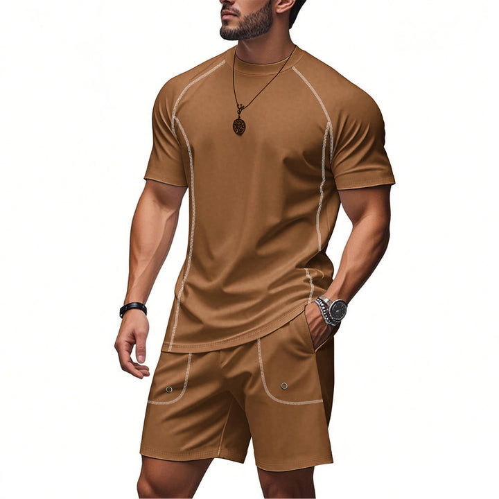 Herren Sportset mit atmungsaktivem T-Shirt und Shorts Drune