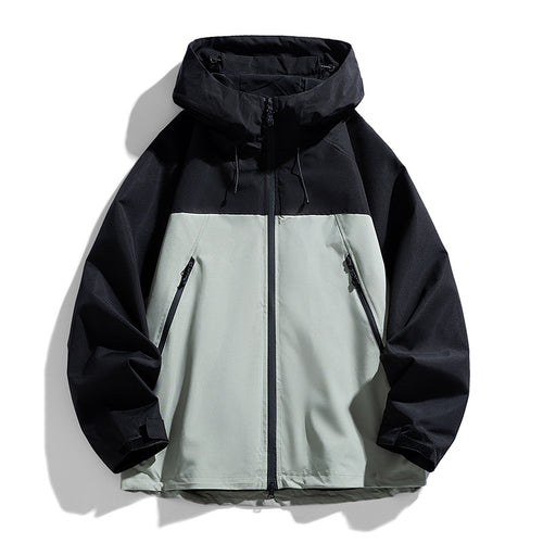 Herren Atmungsaktive Wind- und Wasserfeste Outdoor-Jacke Drune