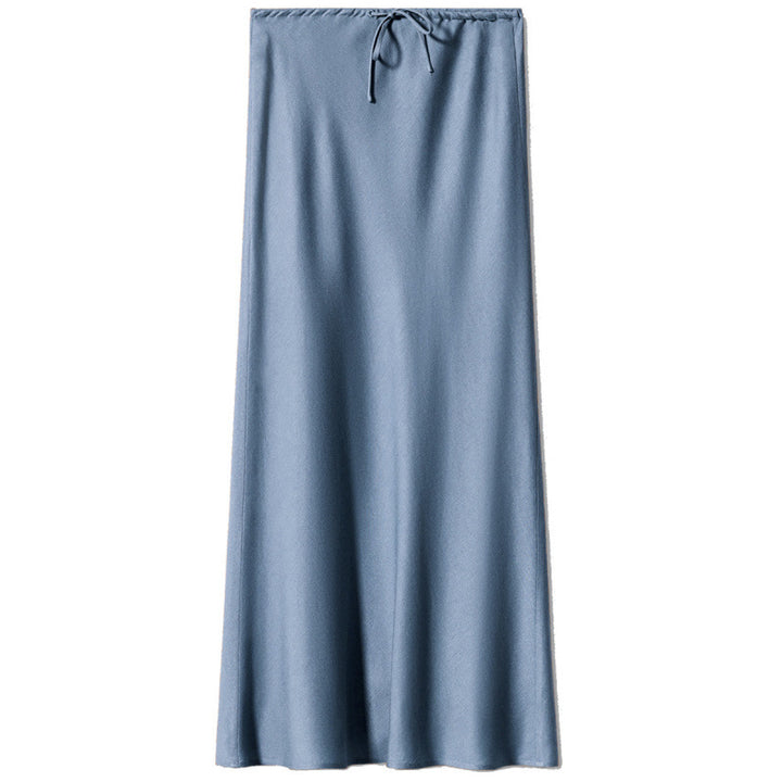 Damen Maxi-Rock mit elastischemBund und seitlicher Bindegurt Drune