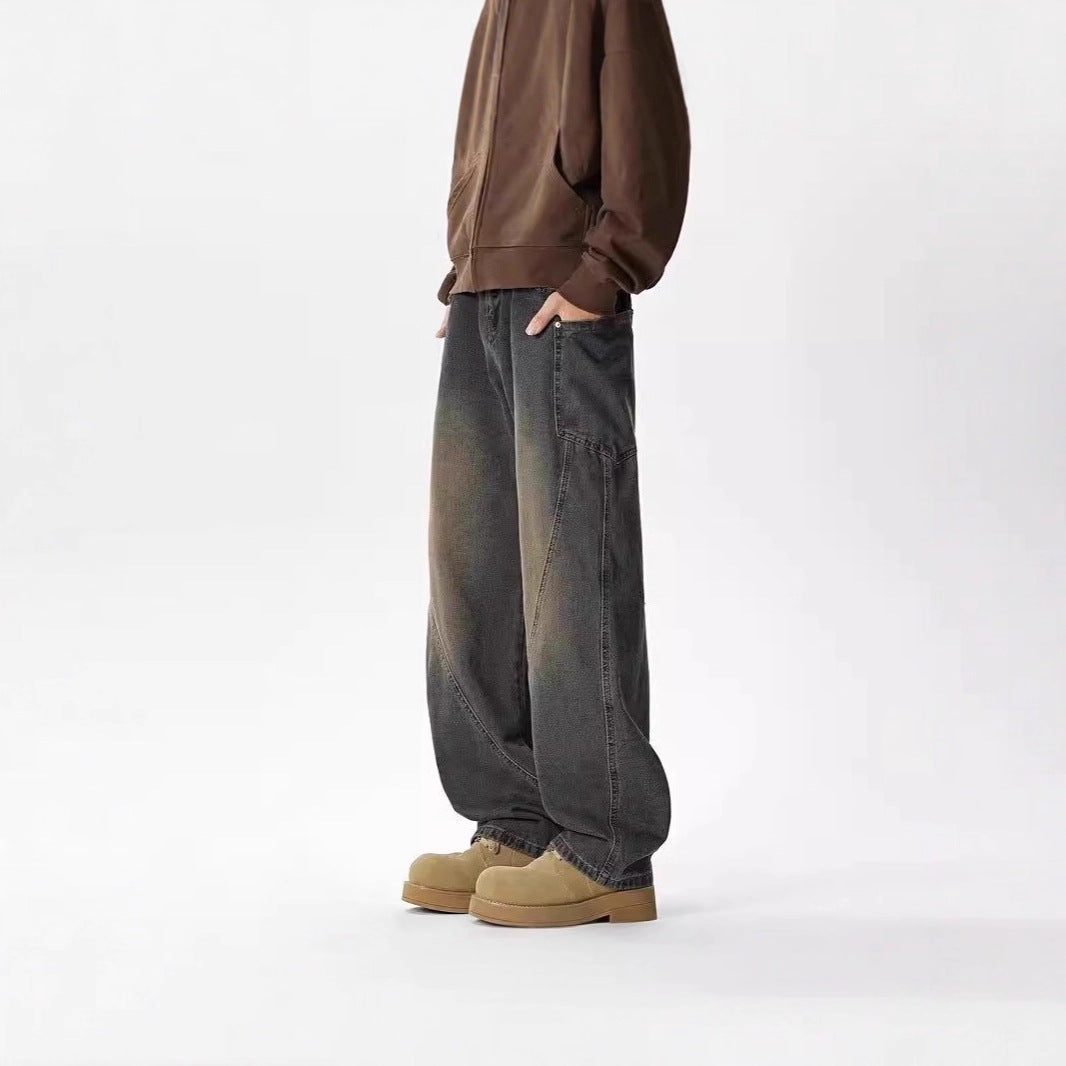 Herren Weitgeschnittene Casual Jeans Drune