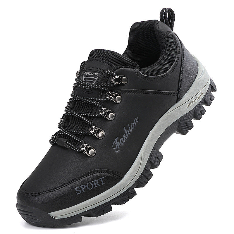 Herren nan robuste Trekkinghalbschuhe mit Metallösen, verstärkter Zehenkappe und griffiger Outdoor-Laufsohle Drune