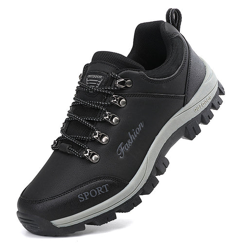 Herren nan robuste Trekkinghalbschuhe mit Metallösen, verstärkter Zehenkappe und griffiger Outdoor-Laufsohle Drune