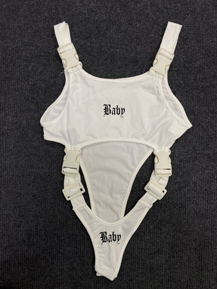 Damen Wickelbody mit einzigartigem Design und verstellbaren Riemen Drune