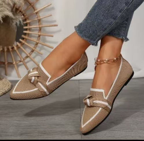 Damen Spangenballerinas mit Knötchen-Details und atmungsaktivem Obermaterial Drune