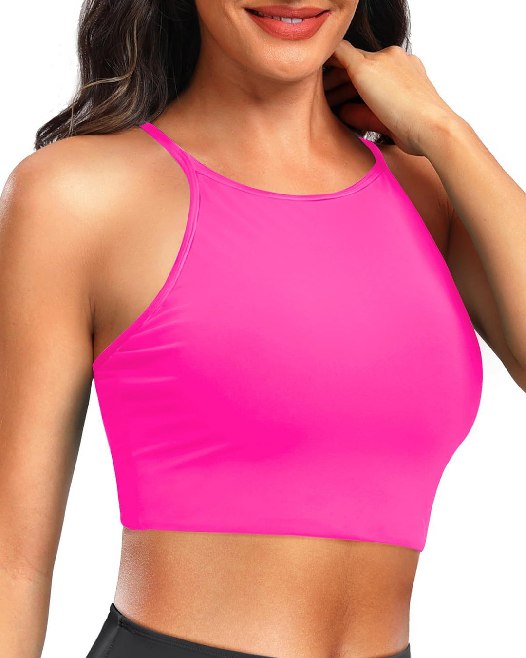 Damen Sportliches Crop-Top Drune