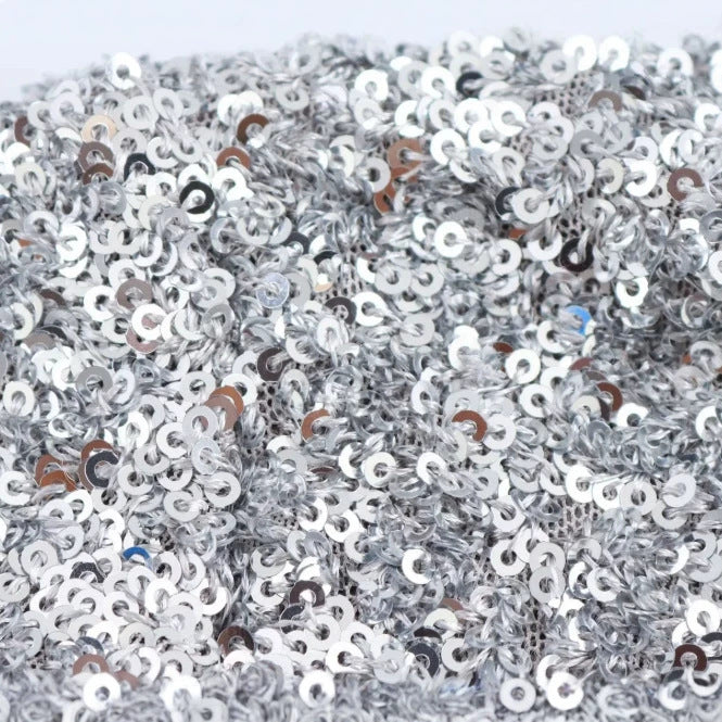 Damen Glitzerndes Pailletten-Minikleid mit langen Ärmeln und schmaler Silhouette Drune