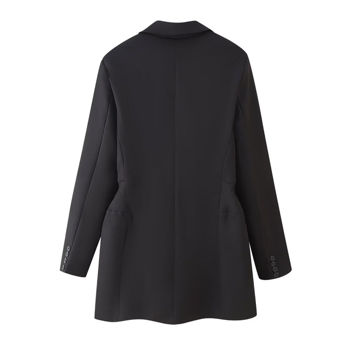 Damen elegante Doppelreiher Blazerjacke Drune 1758752861