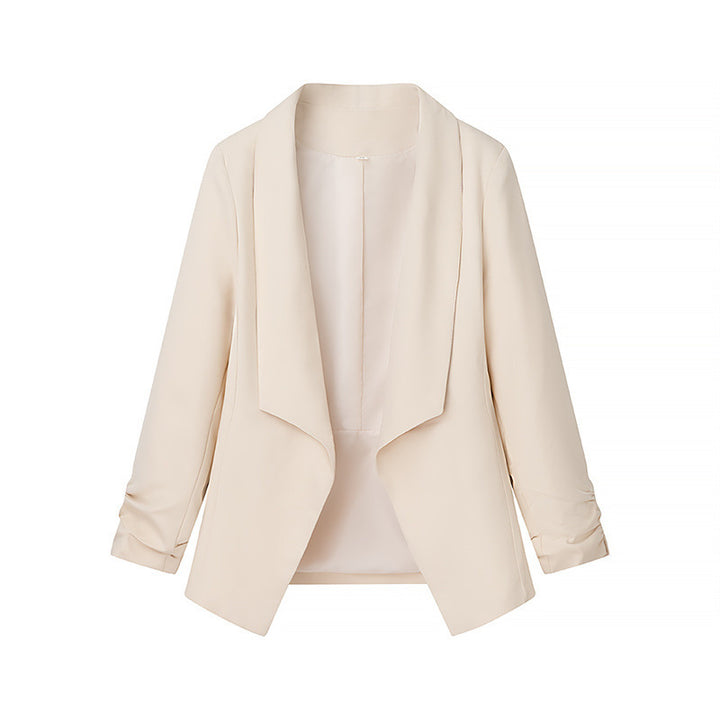 Damen elegante Blazerjacke mit lässigem Schnitt und stylischen Ärmeldetails Drune