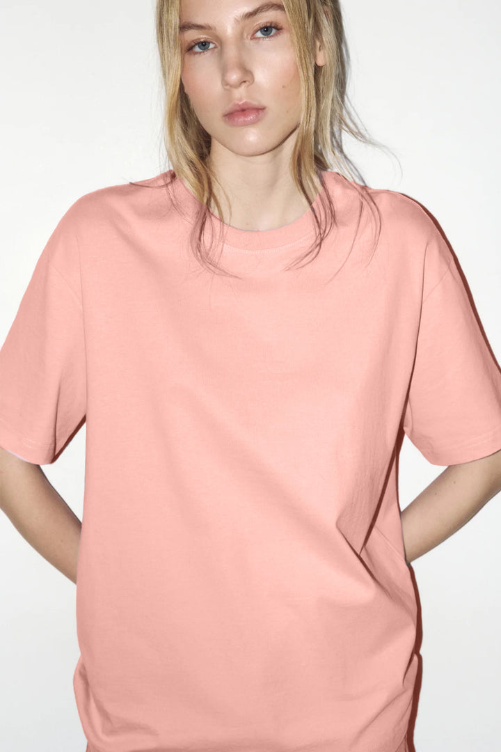 Damen lässiges Oversized T-Shirt aus hautfreundlichem Baumwollmix Drune