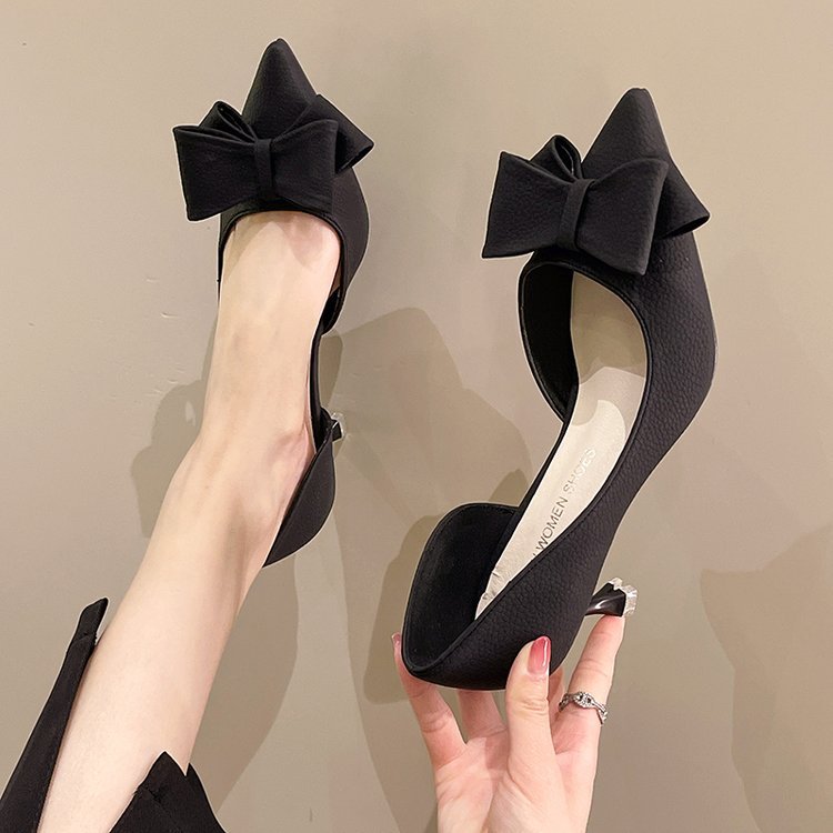 Damen elegante Pumps mit dekorativem Schleifen-Detail Drune