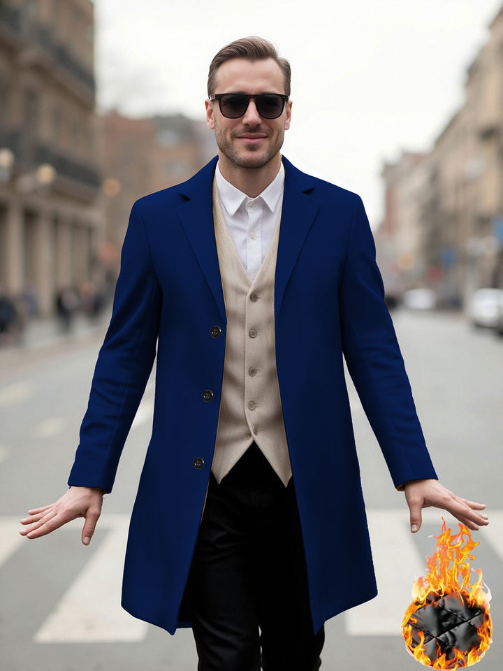 Herren eleganter Langmantel mit modernem Schnitt und optimalem Tragekomfort Drune