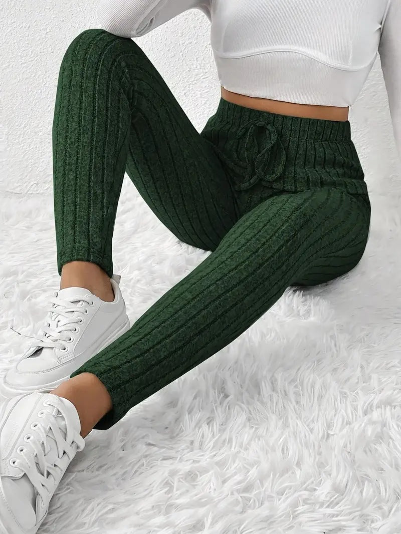 Damen Gefütterte Sweatpants mit Rippstruktur Drune