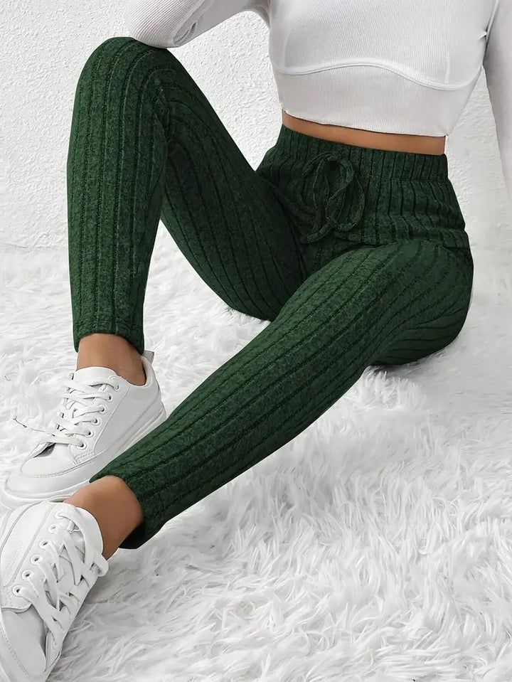 Damen Gefütterte Sweatpants mit Rippstruktur Drune