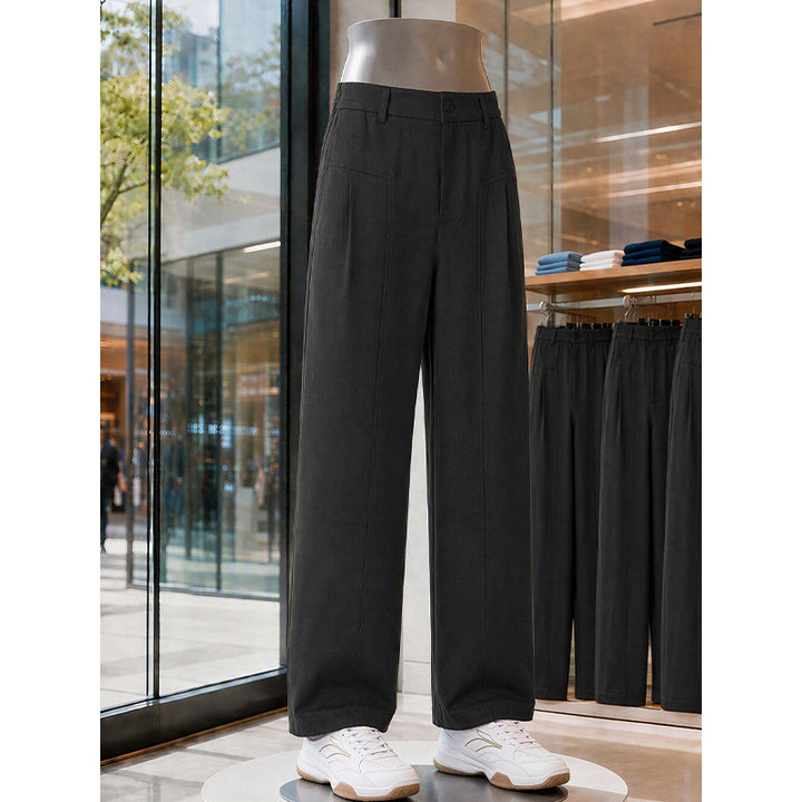 Damen Hochmodern geschnittene Stoffhose Drune