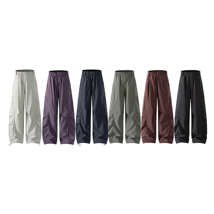 Herren Tech-Cargo-Hose aus wind- und wasserabweisendem Nylon mit elastischem Bund & Multifunktionstaschen Drune