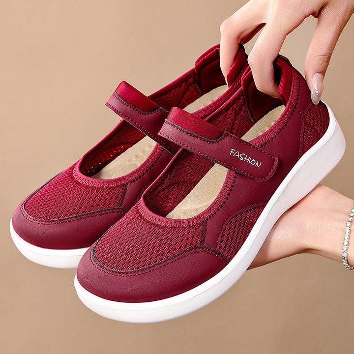 Damen Modische Sneaker mit Klettverschluss Drune