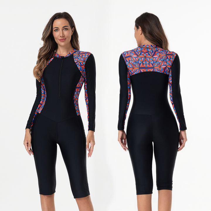 Damen Sportlicher Langarm-Seesuit Drune